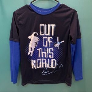 Out of this World Large 14 Boys Long Sleeve Tee by Highland